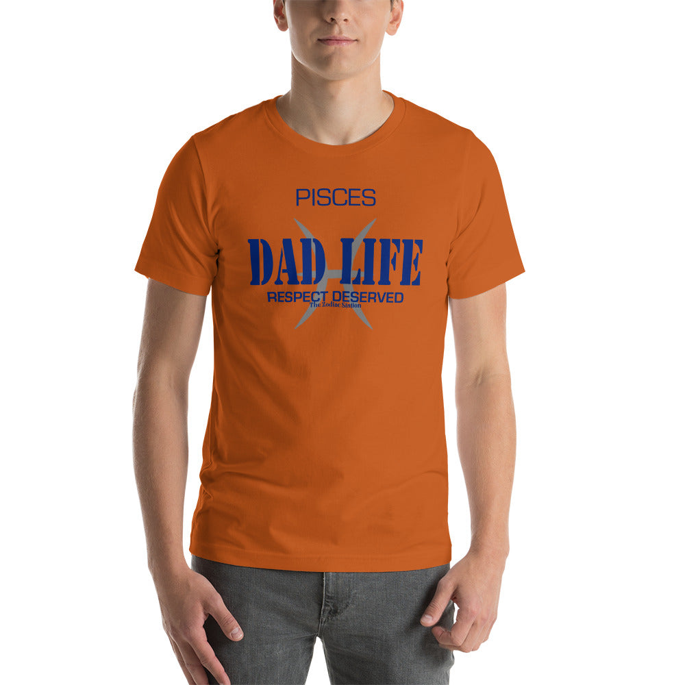 Pisces Zodiac T-Shirt Short-sleeve unisex Dad Life The Zodiac Station