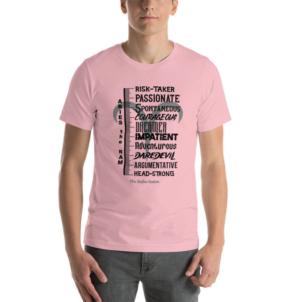 Aries Zodiac T-shirt unisex Measure Up The Zodiac Station