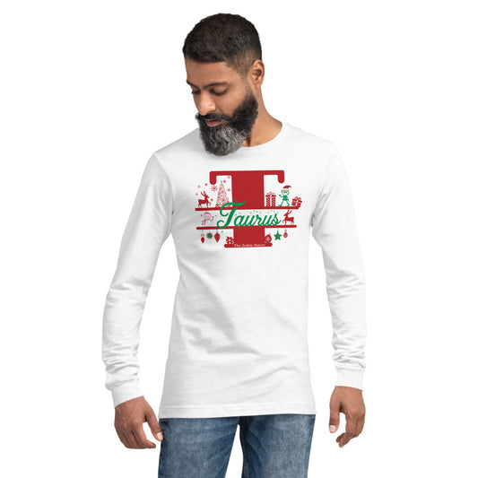 Taurus Zodiac Christmas Long Sleeve Shirt Letter The Zodiac Station