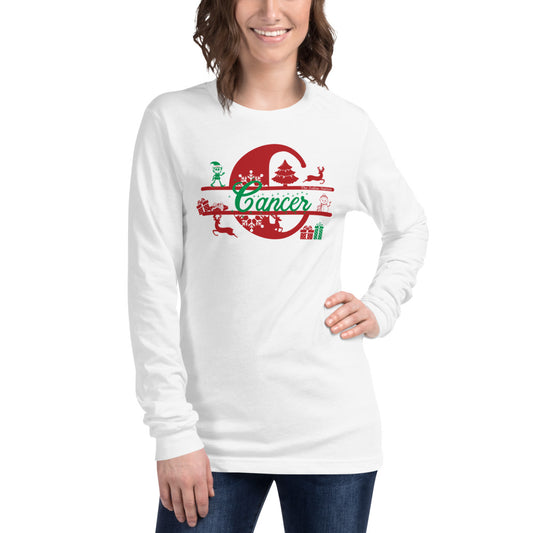 Cancer Zodiac Christmas Long Sleeve Shirt Letter The Zodiac Station