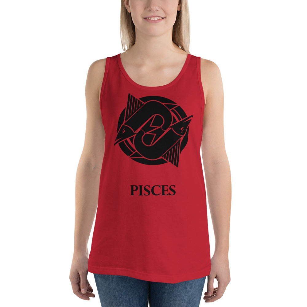 Pisces Zodiac Tank Top Stamp The Zodiac Station