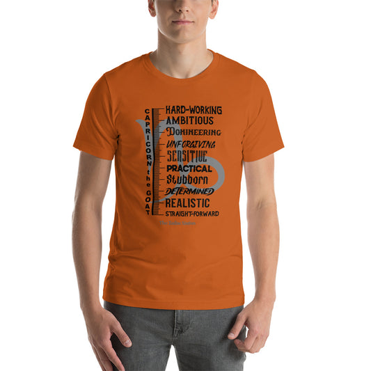 Capricorn Zodiac T-shirt unisex Measure Up The Zodiac Station