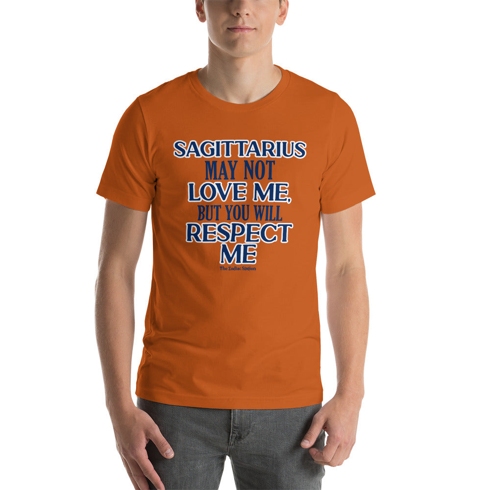 Sagittarius Zodiac T-Shirt Short-sleeve unisex Respect The Zodiac Station