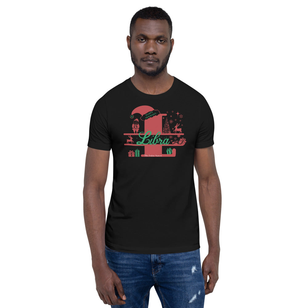 Libra Zodiac Christmas T-Shirt Letter The Zodiac Station