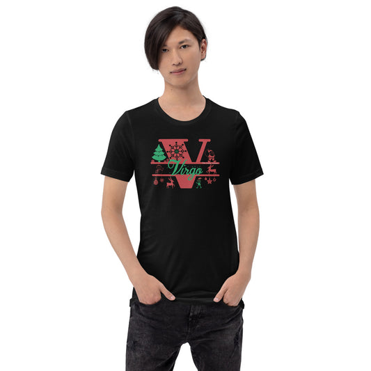 Virgo Zodiac Christmas T-Shirt Letter The Zodiac Station