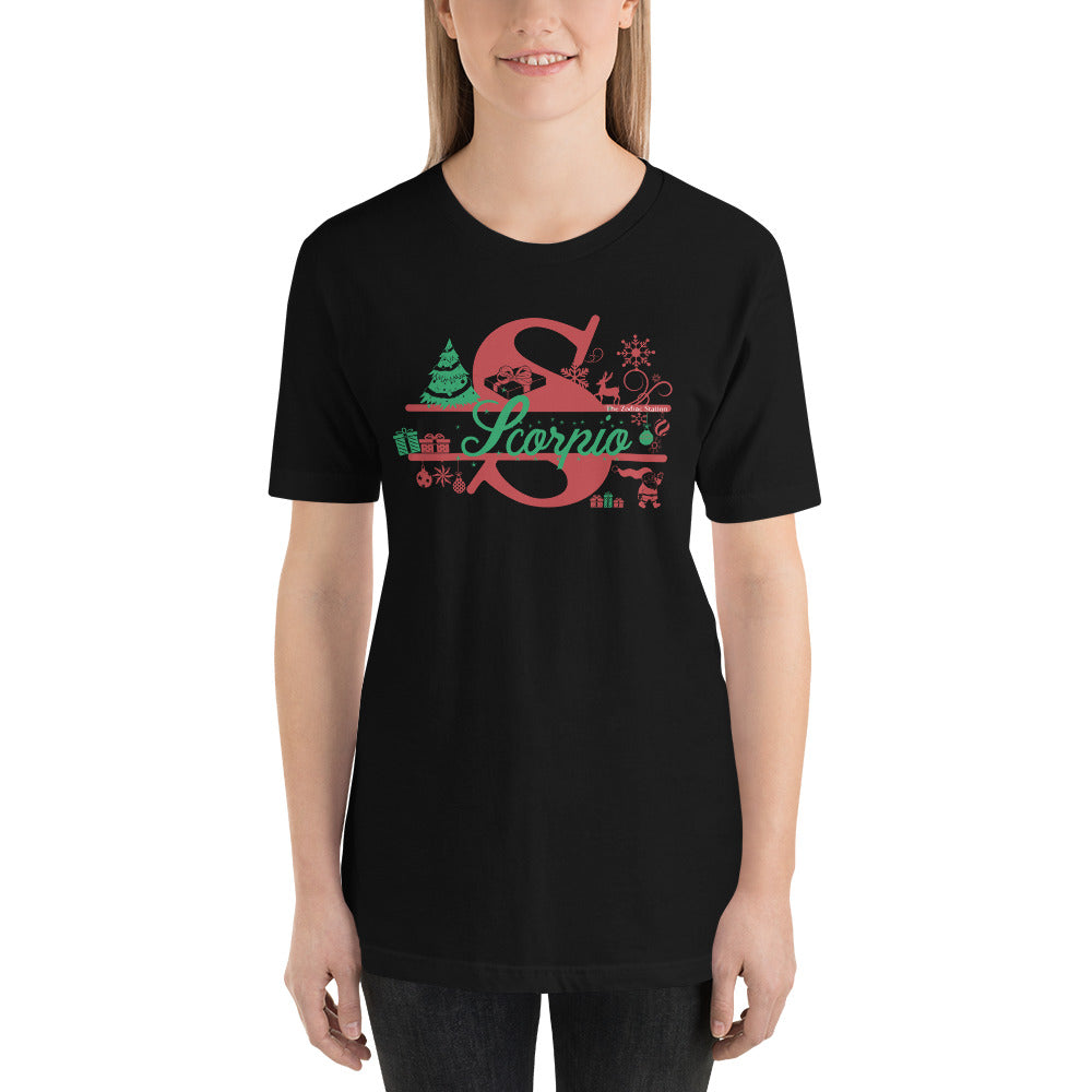 Scorpio Zodiac Christmas T-Shirt Letter The Zodiac Station