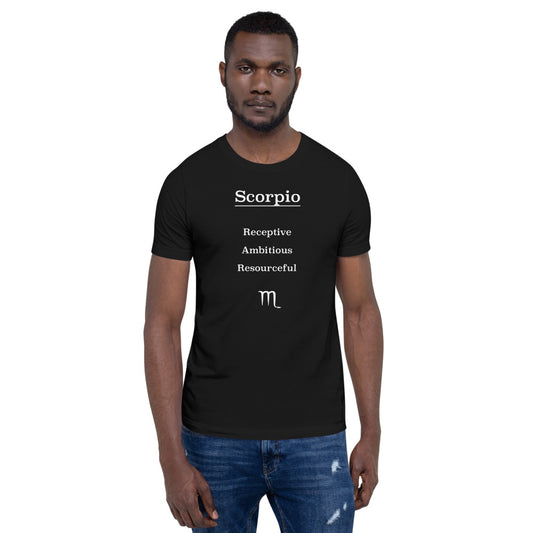 Scorpio Zodiac T-Shirt Straight-Forward The Zodiac Station