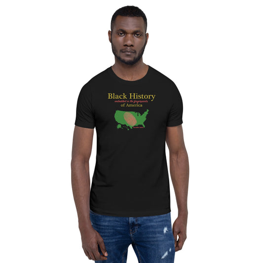 Black History T-Shirt Fingerprint The Zodiac Station Short-Sleeve Unisex