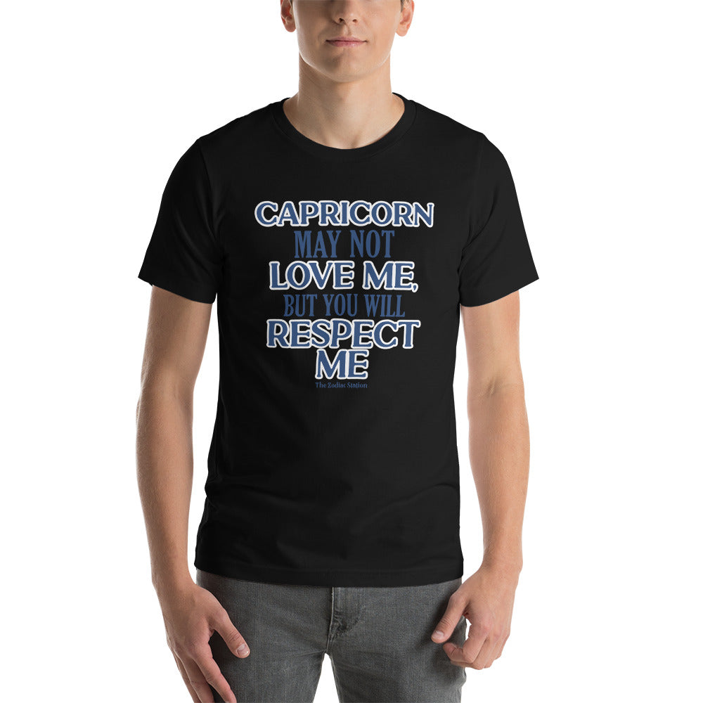 Capricorn Zodiac T-Shirt Short-sleeve unisex Respect The Zodiac Station