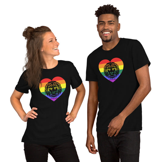 Leo Zodiac T-Shirt Unisex LGBTQ+ Heart The Zodiac Station