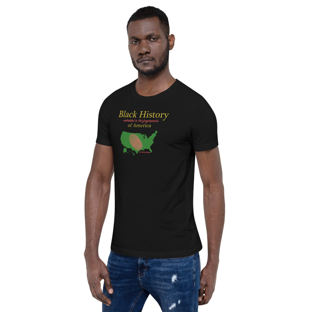 Black History T-Shirt Fingerprint The Zodiac Station Short-Sleeve Unisex