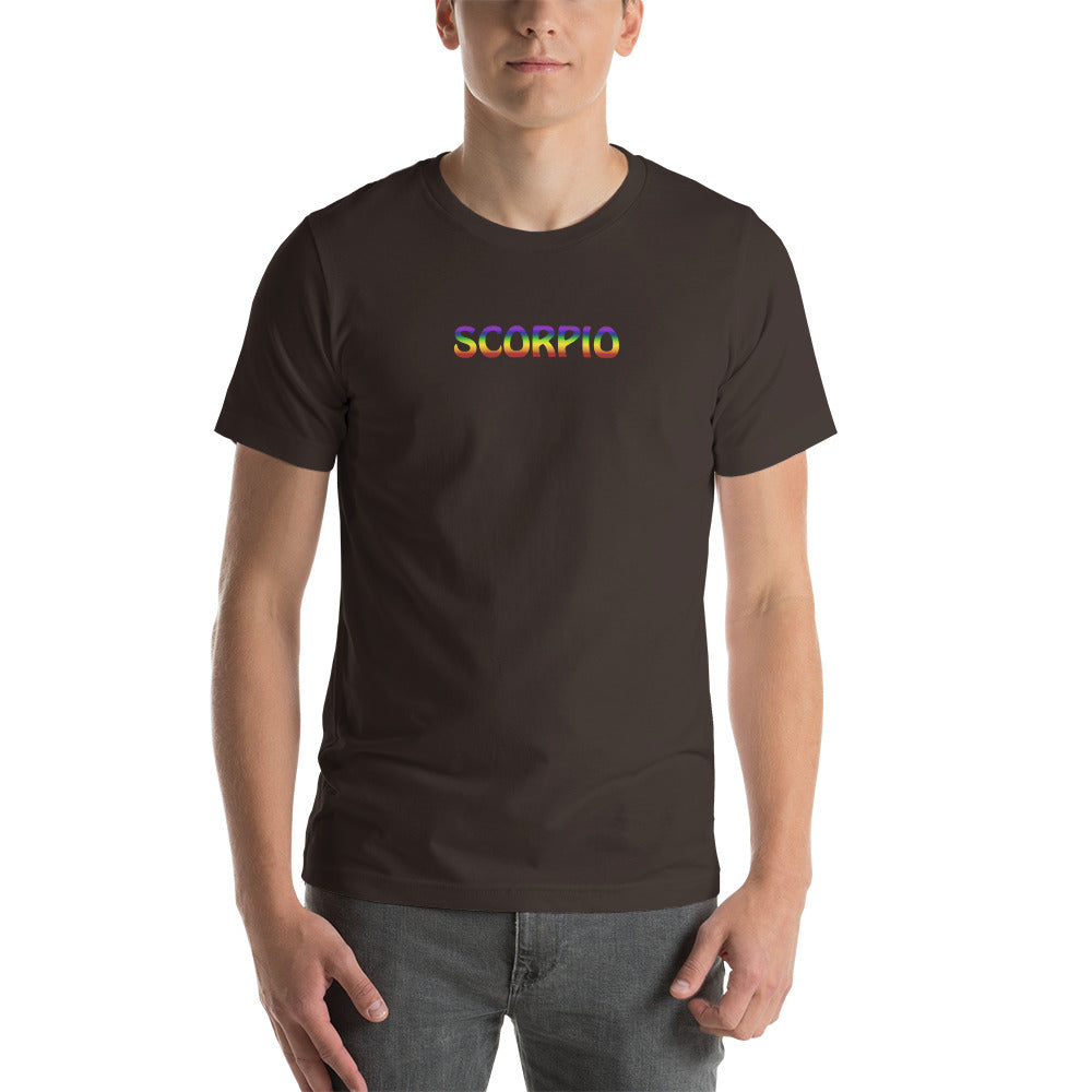 Scorpio Zodiac T-Shirt Rainbow The Zodiac Station Short-Sleeve Unisex