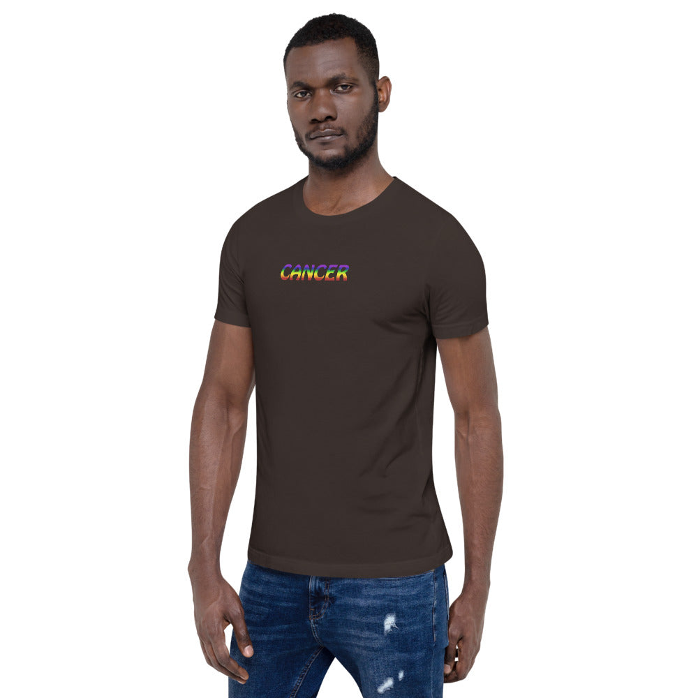 Cancer Zodiac T-Shirt Rainbow The Zodiac Station Short-Sleeve Unisex