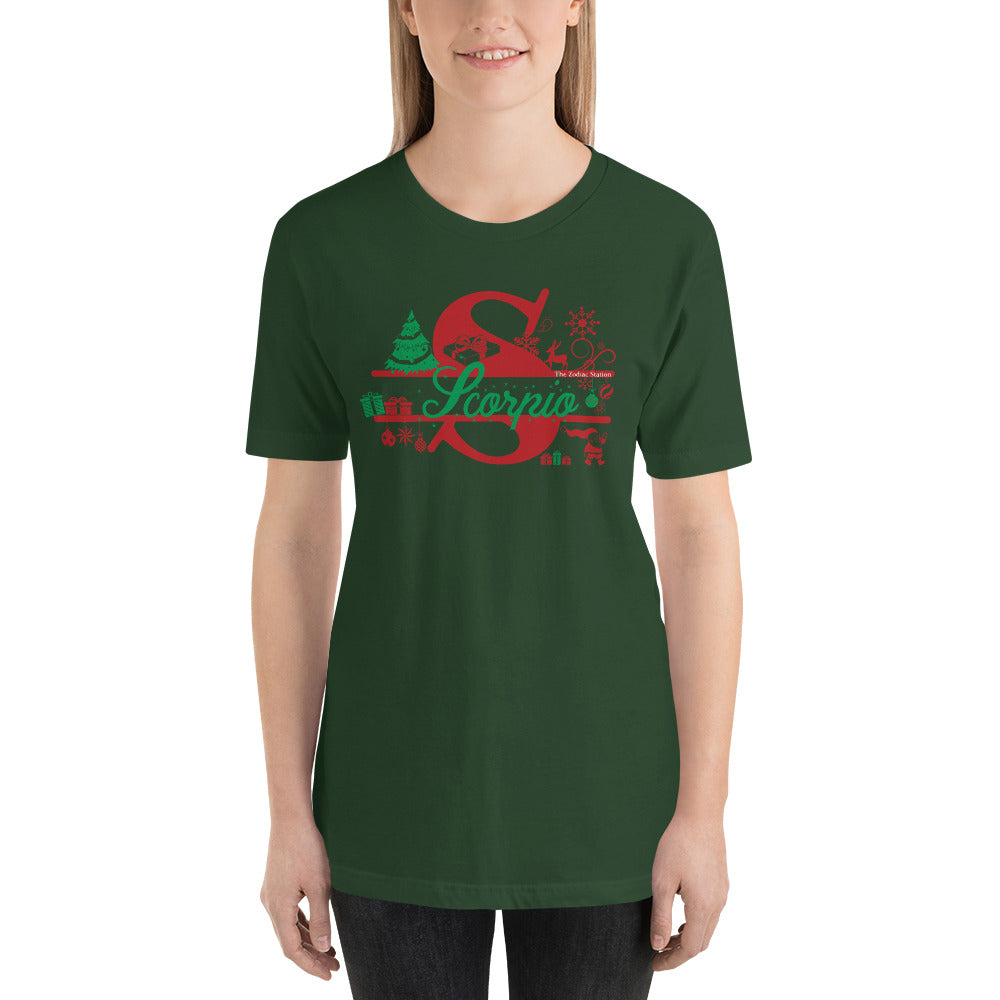 Scorpio Zodiac Christmas T-Shirt Letter The Zodiac Station