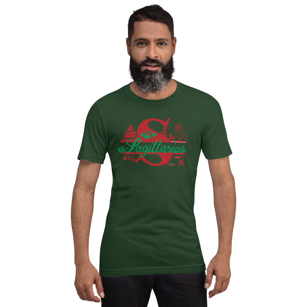 Sagittarius Zodiac Christmas T-Shirt Letter The Zodiac Station