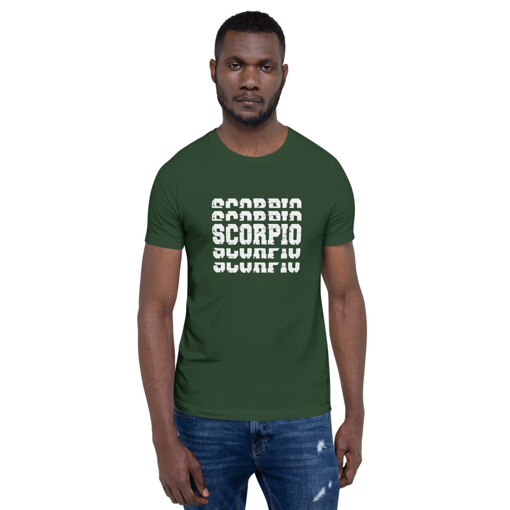 Scorpio Zodiac T-Shirt Stack'em White The Zodiac Station