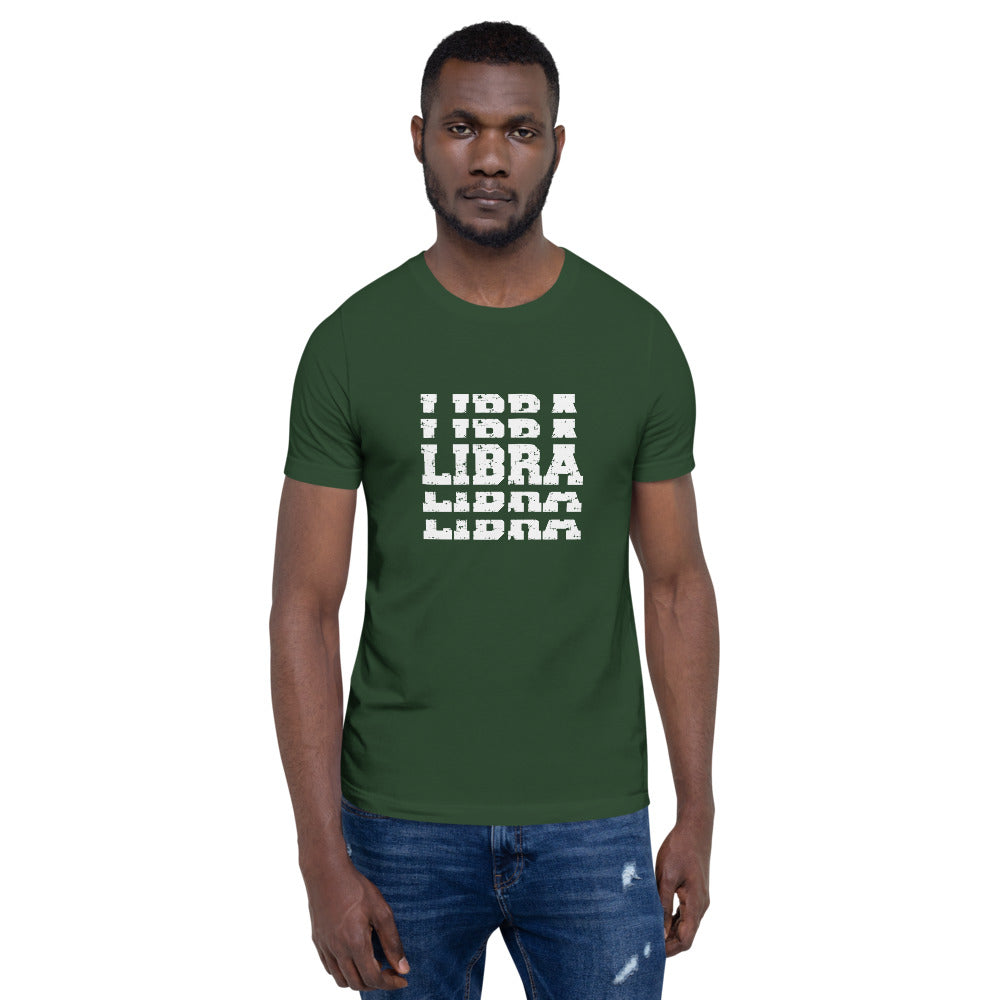 Libra Zodiac T-Shirt Stack'em White The Zodiac Station