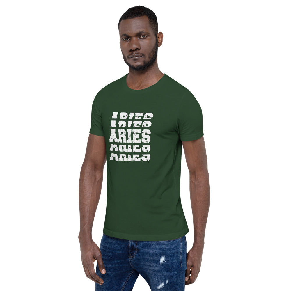 Aries Zodiac T-Shirt Stack'em White The Zodiac Station