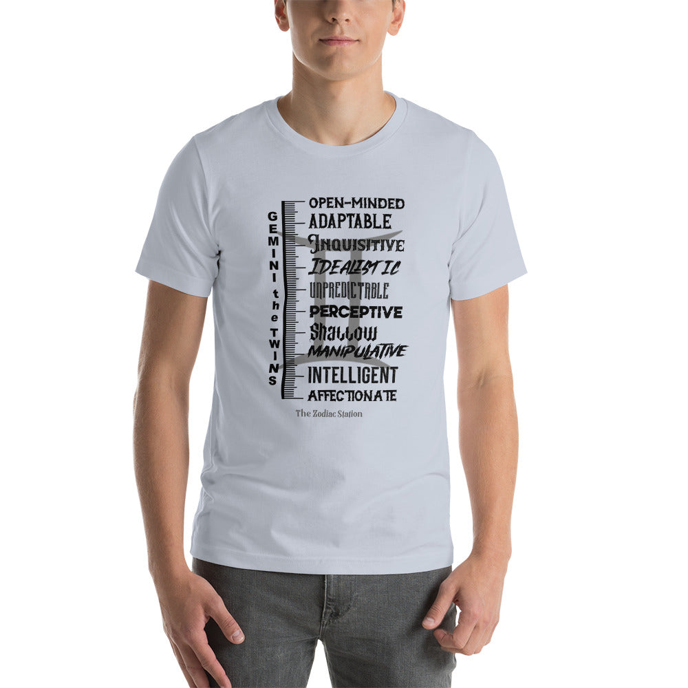 Gemini Zodiac T-shirt unisex Measure Up The Zodiac Station