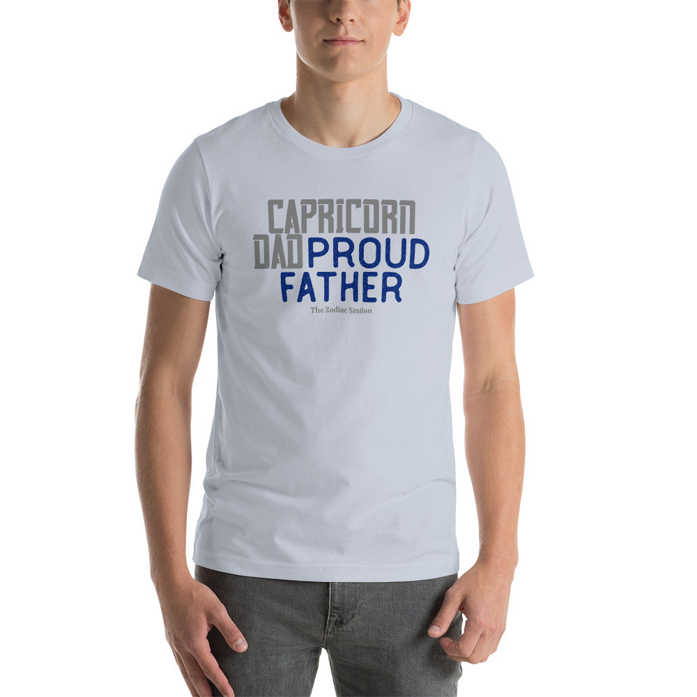 Capricorn Zodiac T-Shirt Short-sleeve unisex Proud Father The Zodiac Station