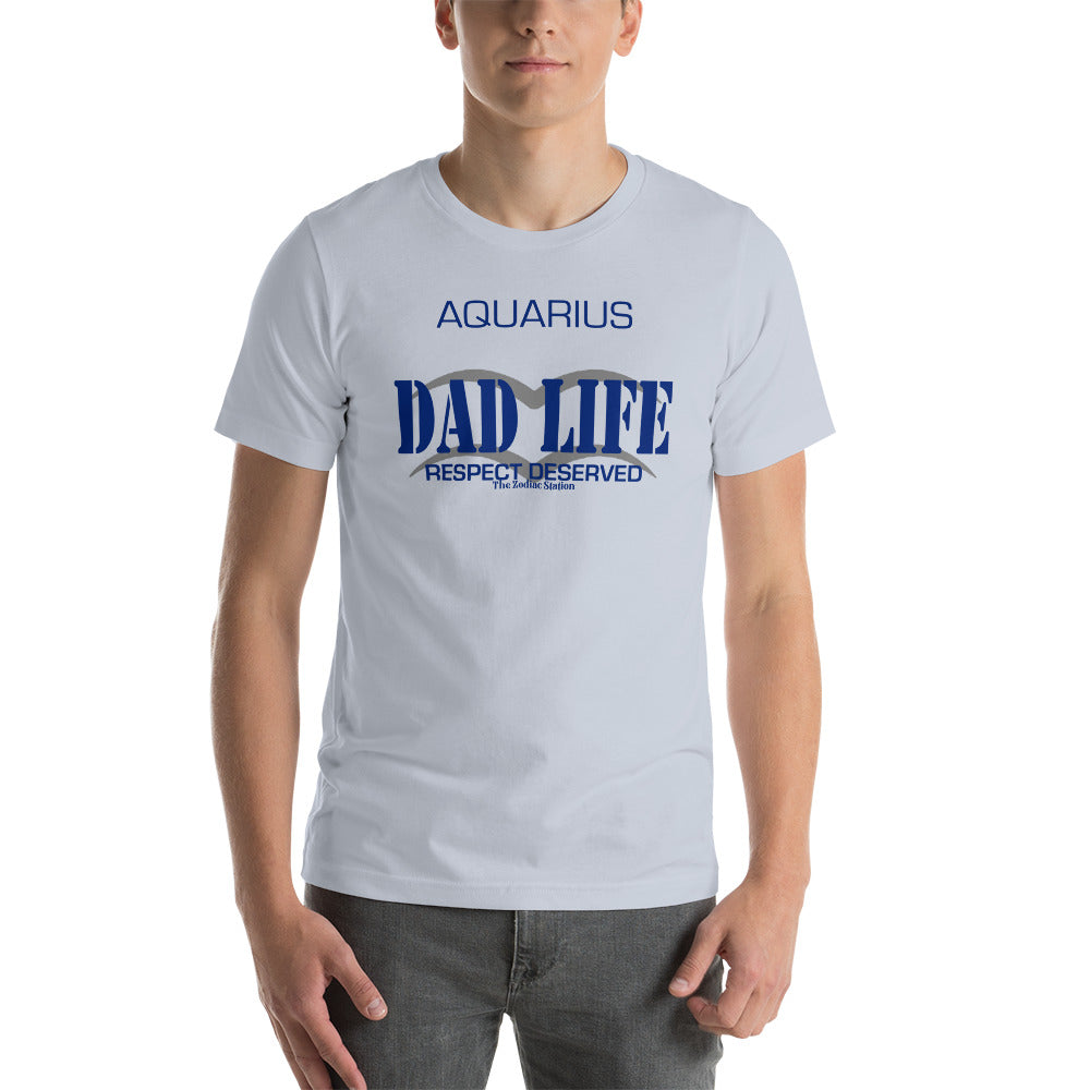 Aquarius Zodiac T-Shirt Short-sleeve unisex Dad Life The Zodiac Station