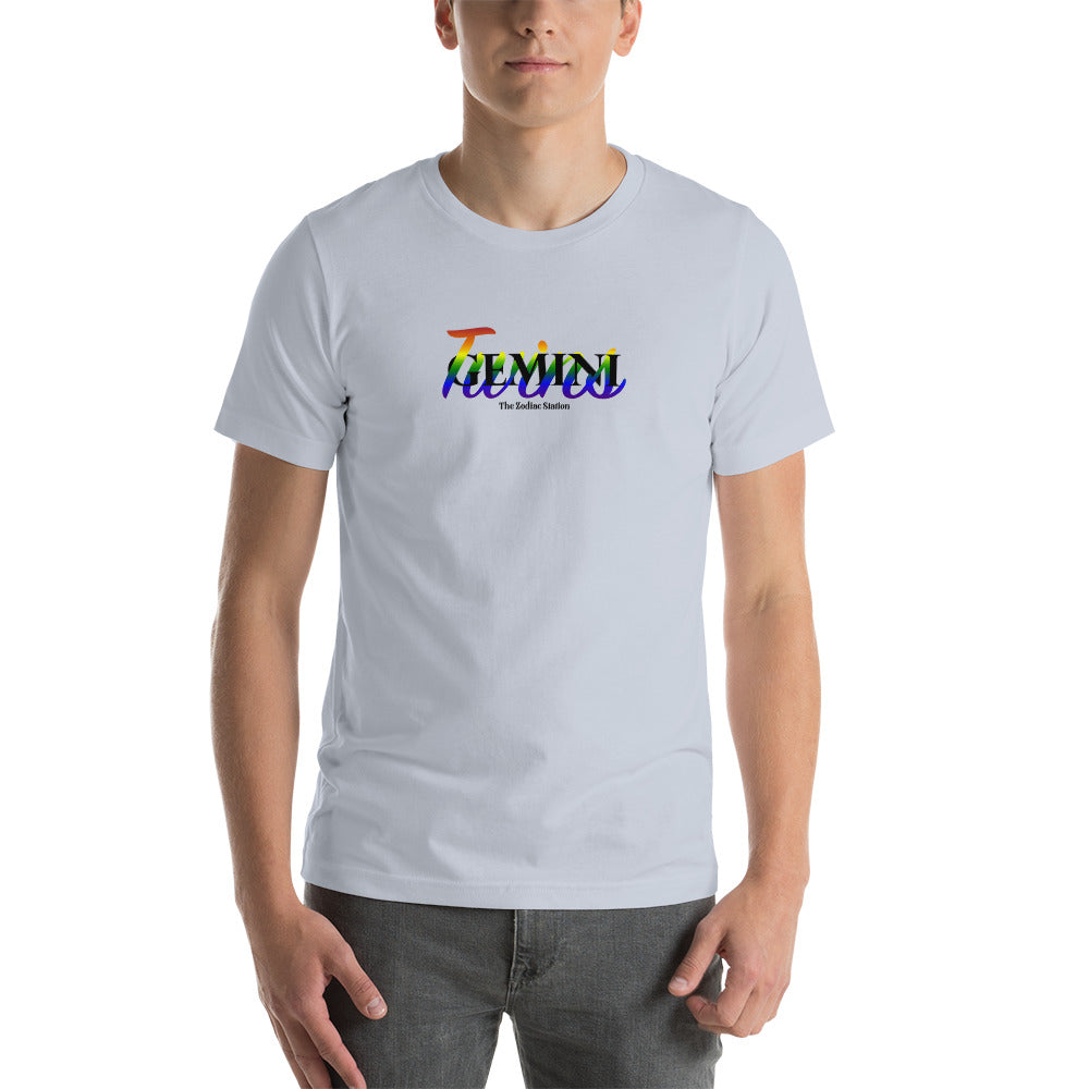 Gemini Zodiac T-Shirt Unisex LGBTQ+ Twine The Zodiac Station