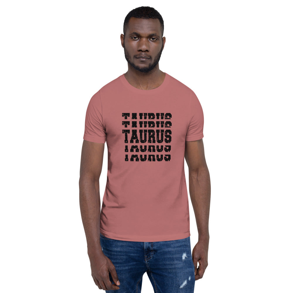 Taurus Zodiac T-Shirt Stack'em Black The Zodiac Station