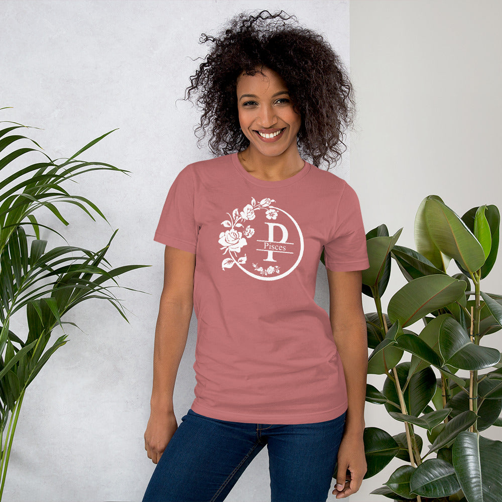 Pisces Zodiac T-Shirt Rose the Zodiac Station