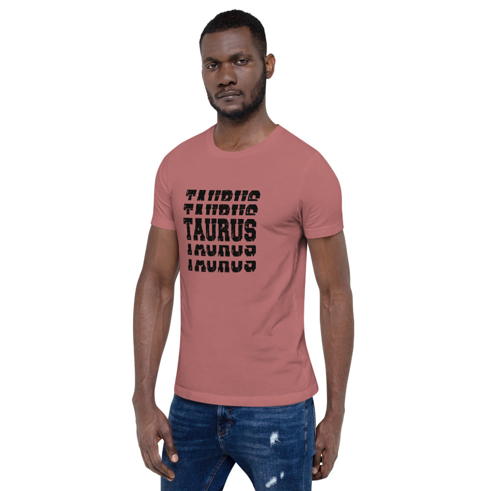 Taurus Zodiac T-Shirt Stack'em Black The Zodiac Station