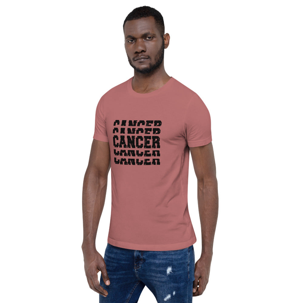 Cancer Zodiac T-Shirt Stack'em Black The Zodiac Station