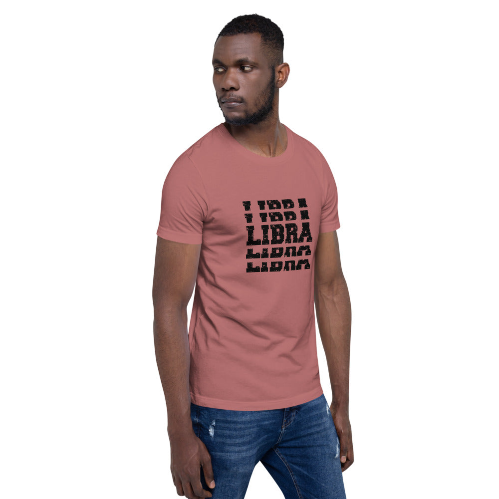 Libra Zodiac T-Shirt Stack'em Black The Zodiac Station