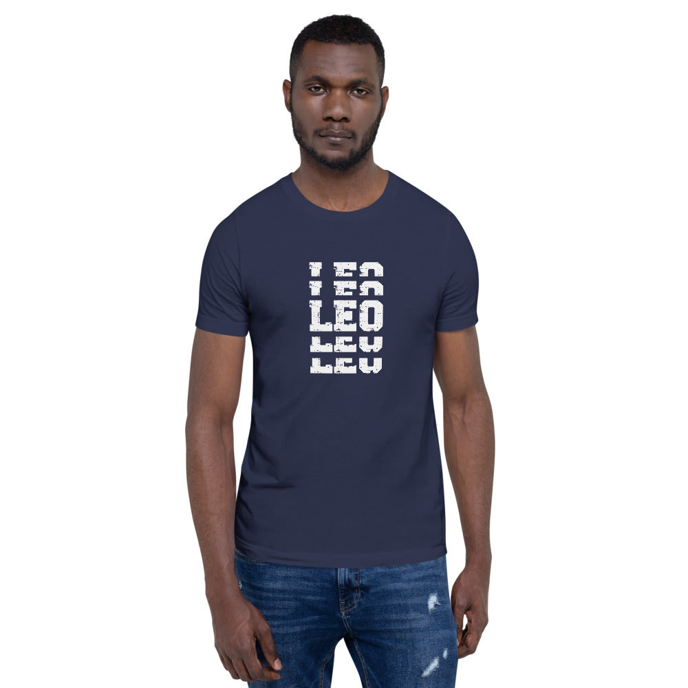 Leo Zodiac T-Shirt Stack'em White The Zodiac Station