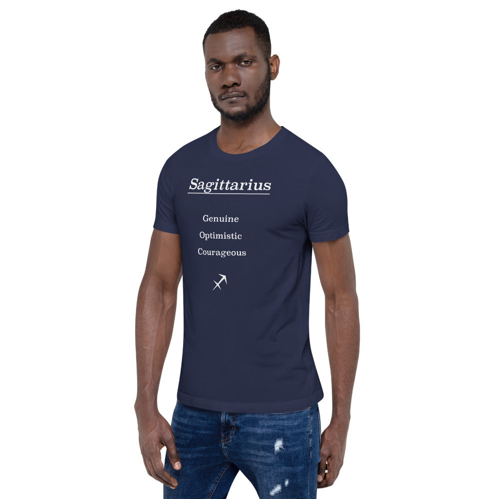 Sagittarius Zodiac T-Shirt Straight-Forward The Zodiac Station