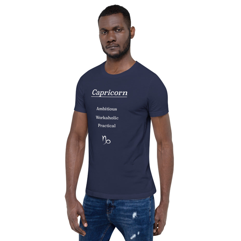 Capricorn Zodiac T-Shirt Straight-Forward The Zodiac Station