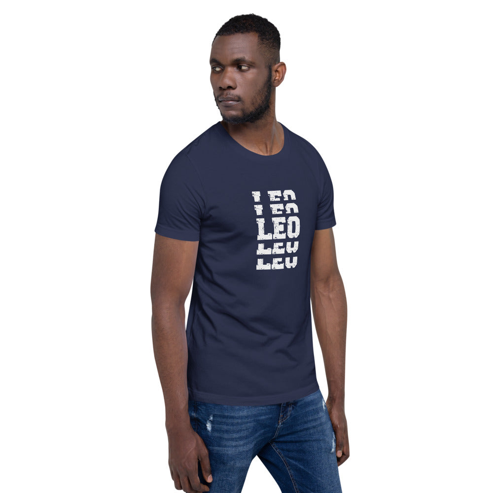 Leo Zodiac T-Shirt Stack'em White The Zodiac Station