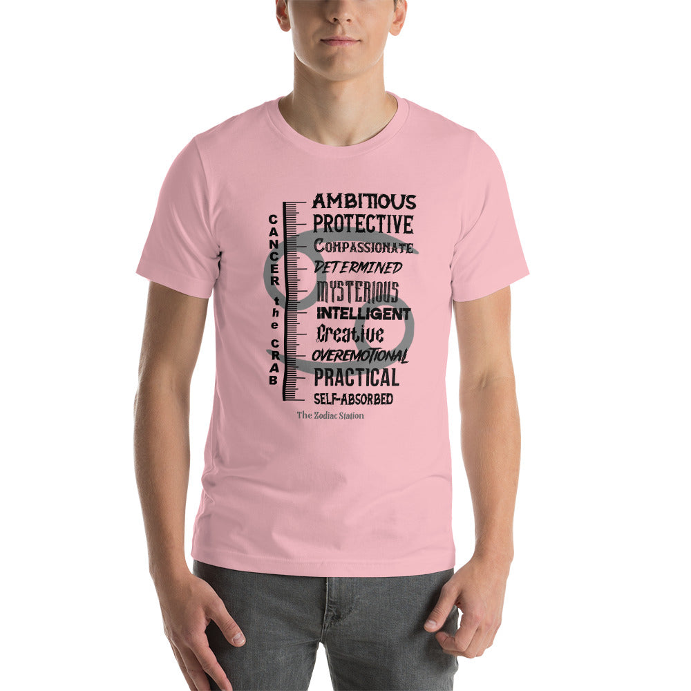 Cancer Zodiac T-shirt unisex Measure Up The Zodiac Station