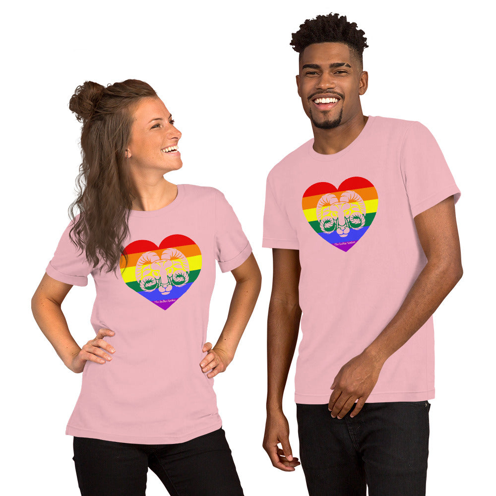 Aries Zodiac T-Shirt Unisex LGBTQ+ Heart The Zodiac Station