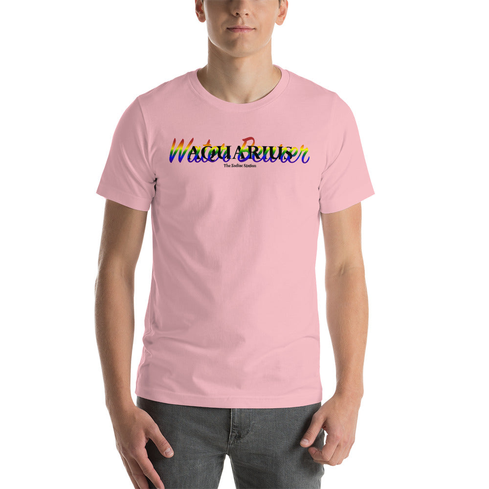 Aquarius Zodiac T-Shirt Unisex LGBTQ+ Twine The Zodiac Station