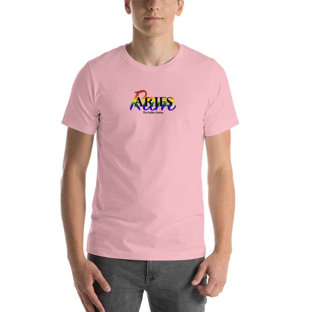 Aries Zodiac T-Shirt Unisex LGBTQ+ Twine The Zodiac Station