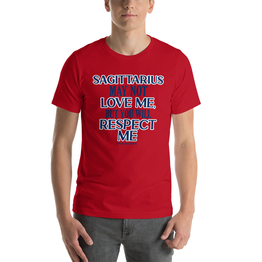 Sagittarius Zodiac T-Shirt Short-sleeve unisex Respect The Zodiac Station