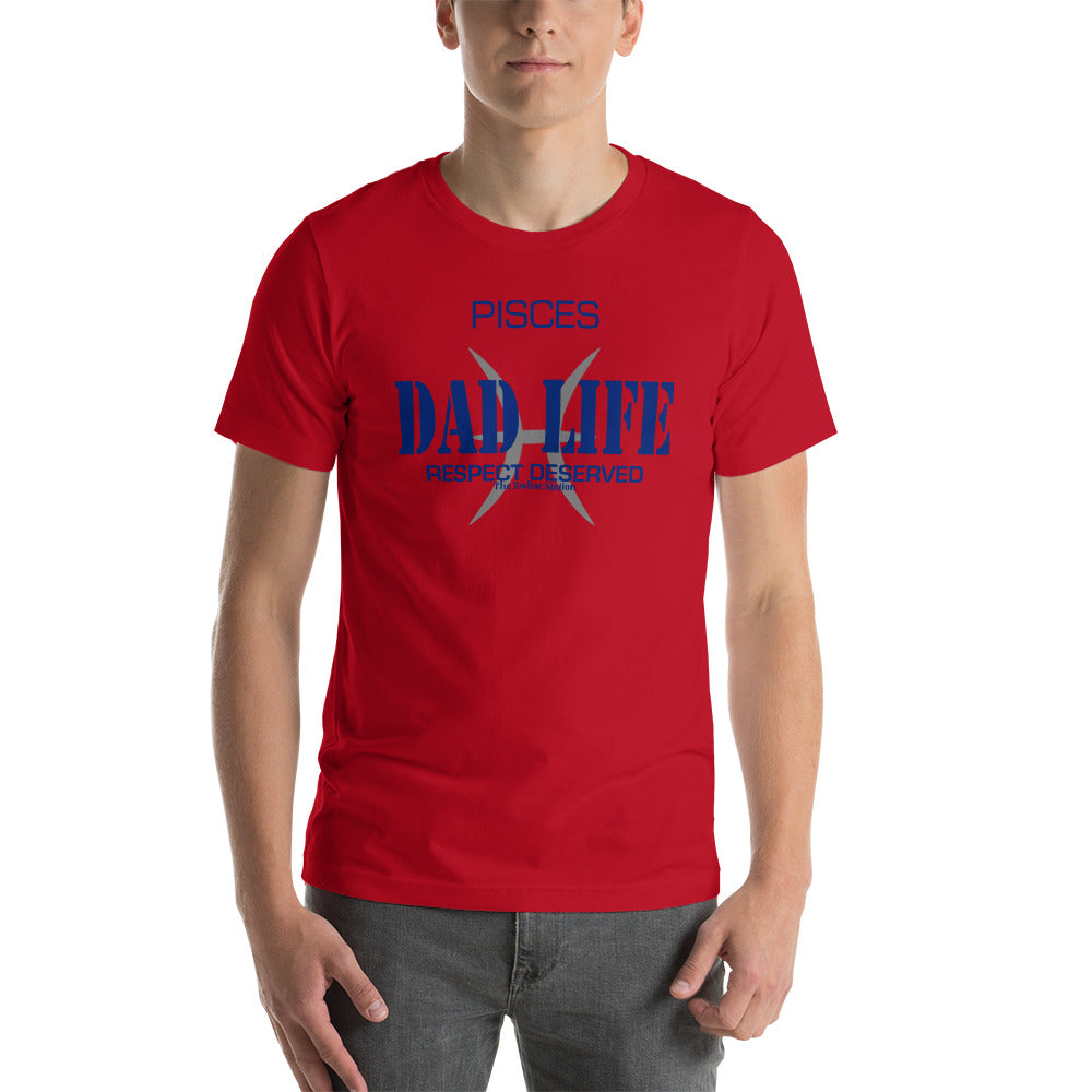 Pisces Zodiac T-Shirt Short-sleeve unisex Dad Life The Zodiac Station