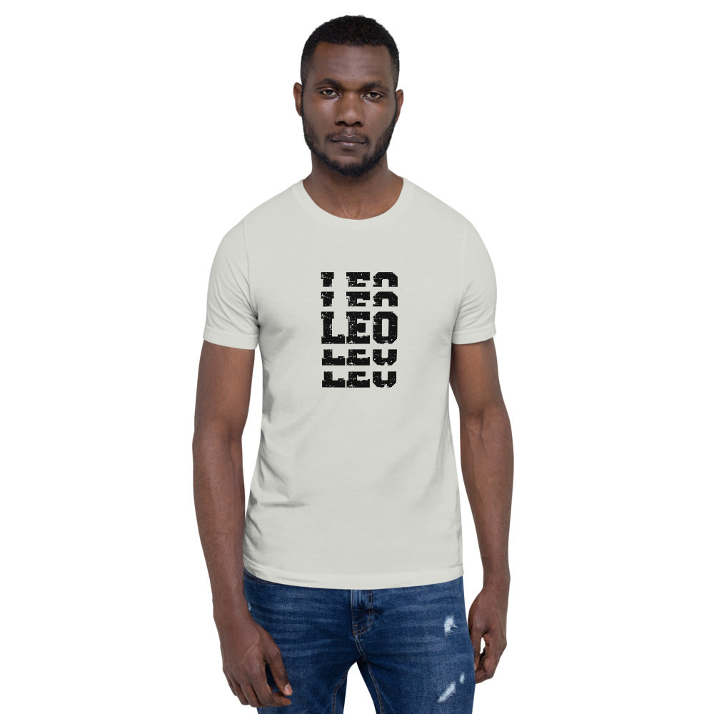 Leo Zodiac T-Shirt Stack'em Black The Zodiac Station