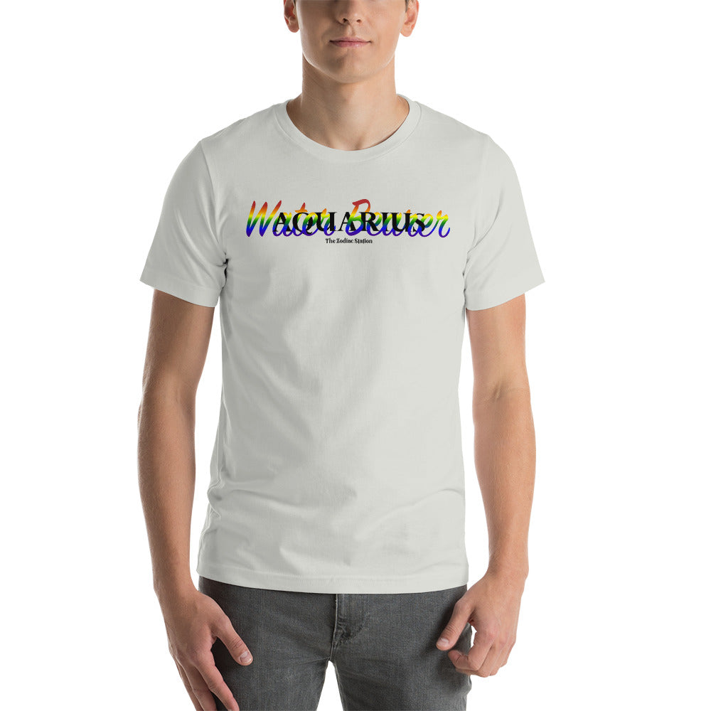 Aquarius Zodiac T-Shirt Unisex LGBTQ+ Twine The Zodiac Station