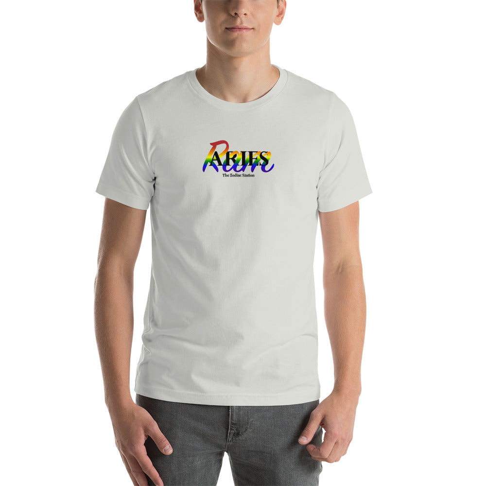 Aries Zodiac T-Shirt Unisex LGBTQ+ Twine The Zodiac Station