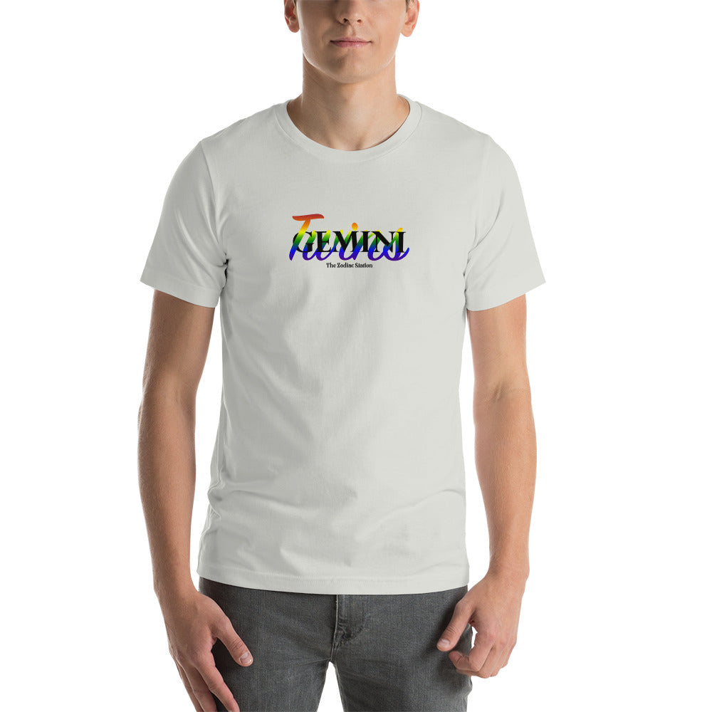 Gemini Zodiac T-Shirt Unisex LGBTQ+ Twine The Zodiac Station