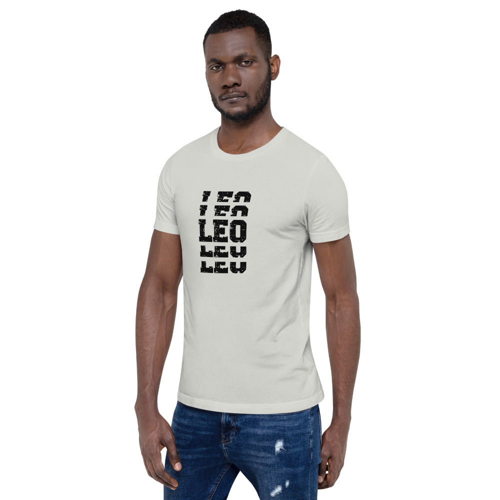 Leo Zodiac T-Shirt Stack'em Black The Zodiac Station