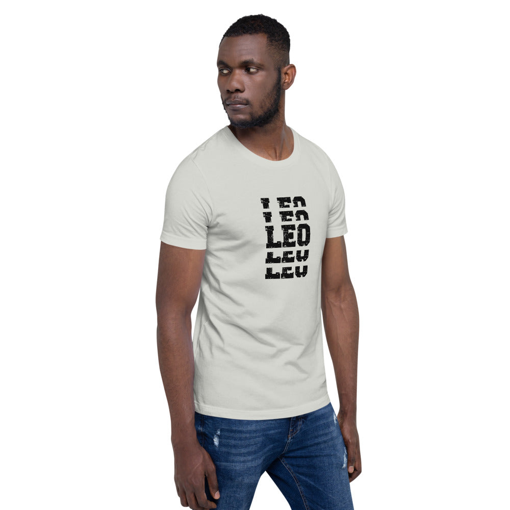 Leo Zodiac T-Shirt Stack'em Black The Zodiac Station