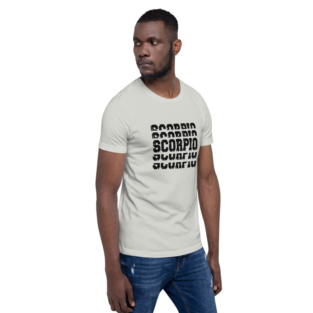 Scorpio Zodiac T-Shirt Stack'em Black The Zodiac Station