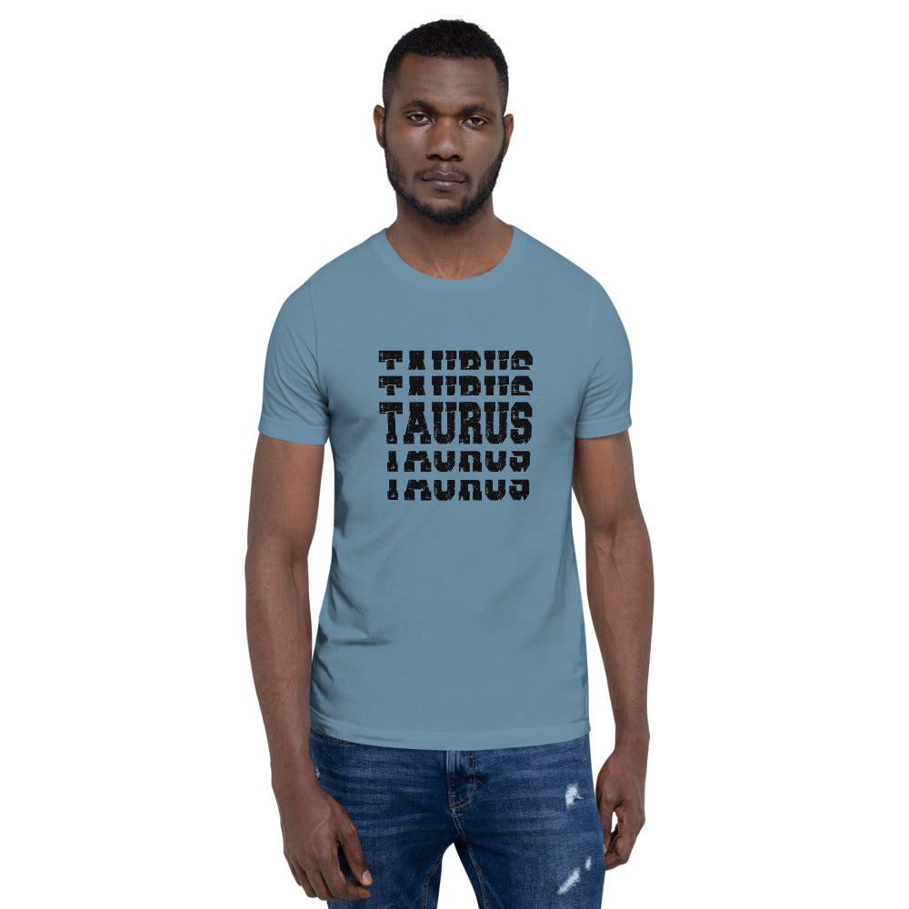 Taurus Zodiac T-Shirt Stack'em Black The Zodiac Station