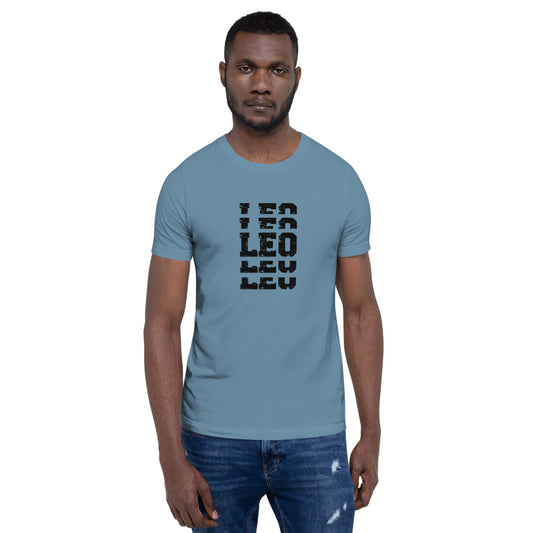 Leo Zodiac T-Shirt Stack'em Black The Zodiac Station